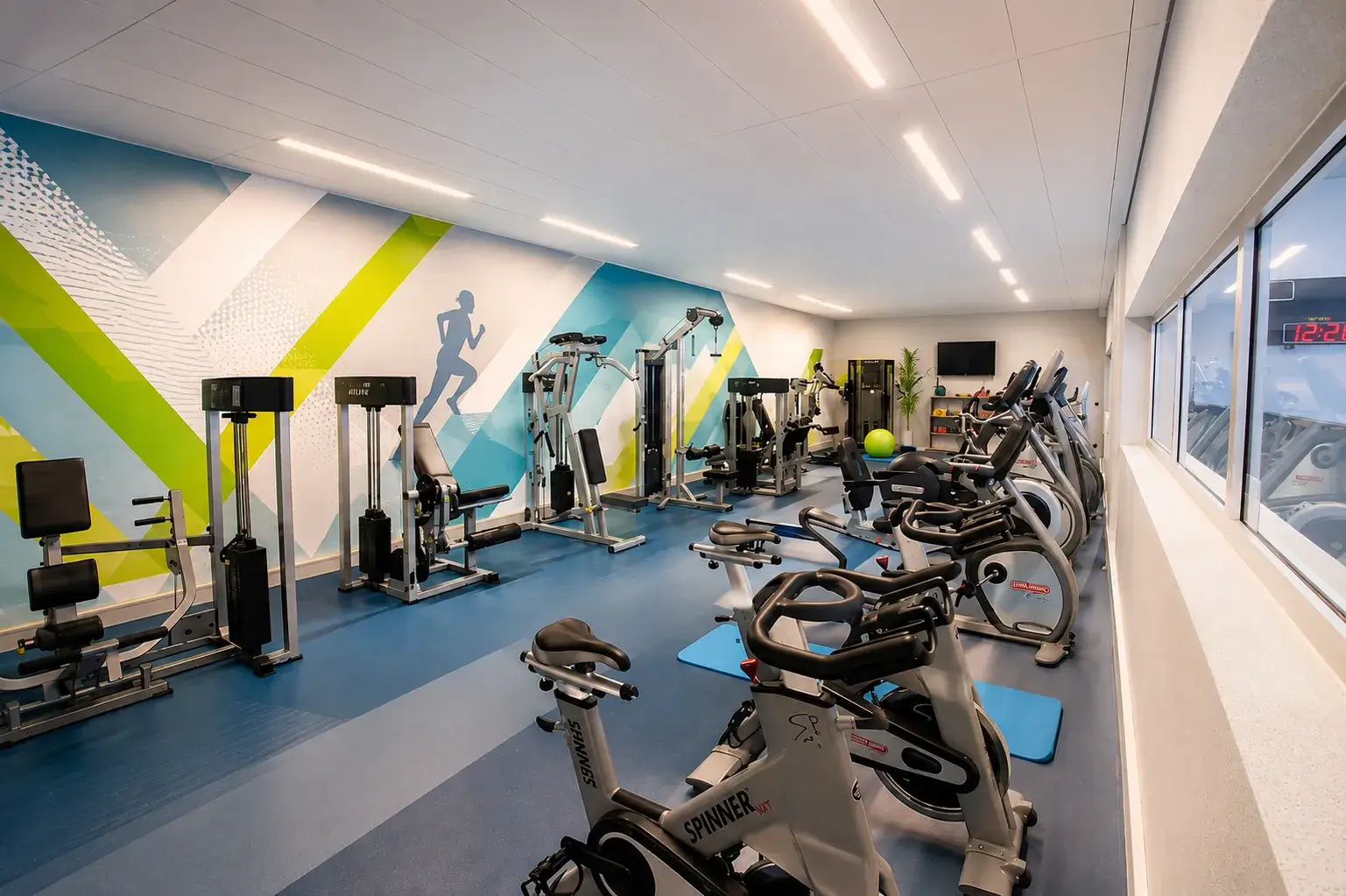 Fitness space at the Aiglon Sports Centre