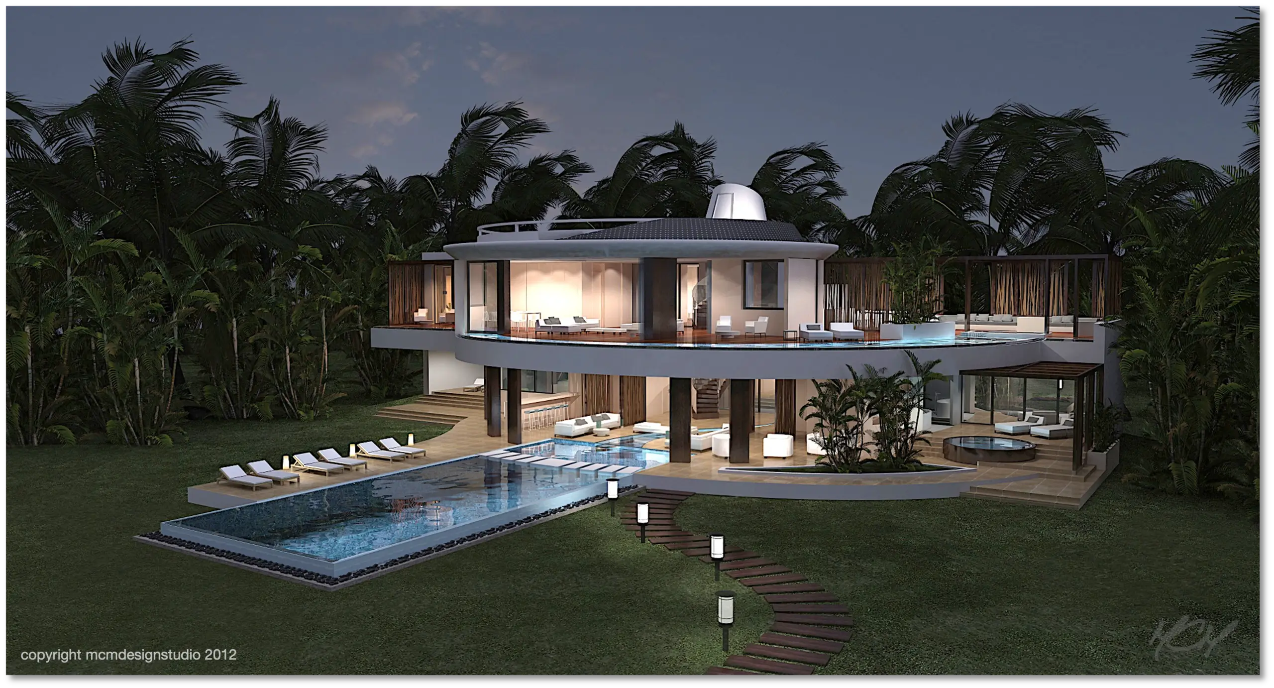 View from the Gaia Cam Ranh villa