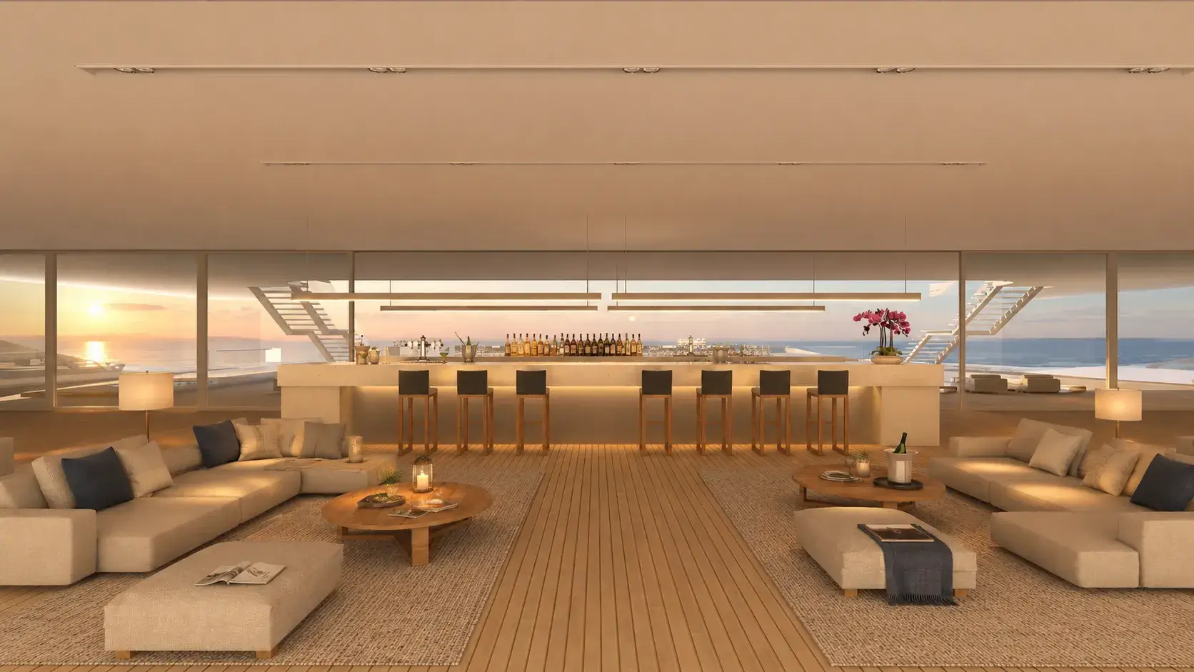 Bar aboard Island Emotion