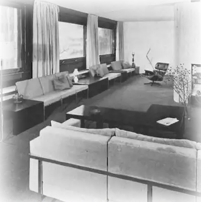 Living room, archival view
