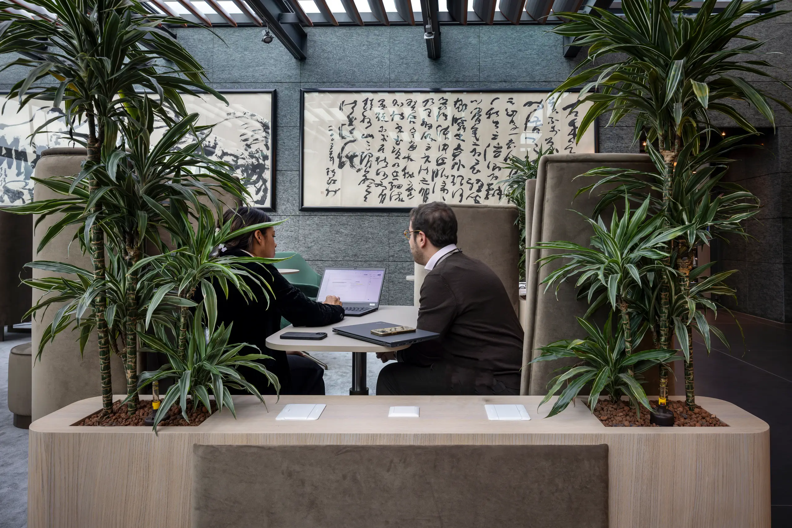 Workplace vignette capturing the variety of settings across the Forum headquarters