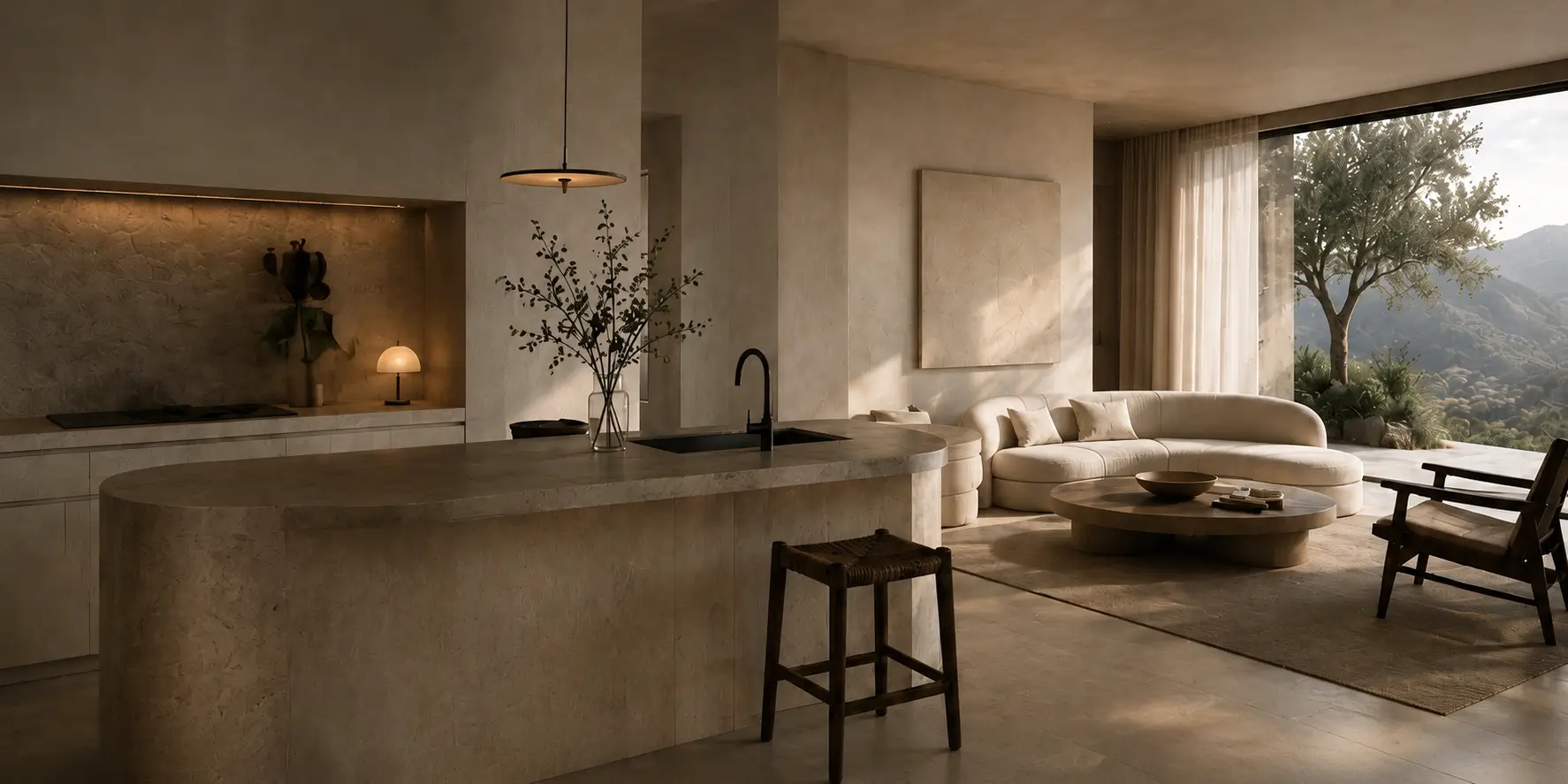 A residential kitchen
