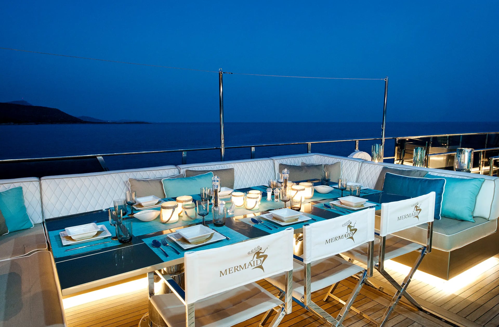 Kitchen at M/Y MERMAID