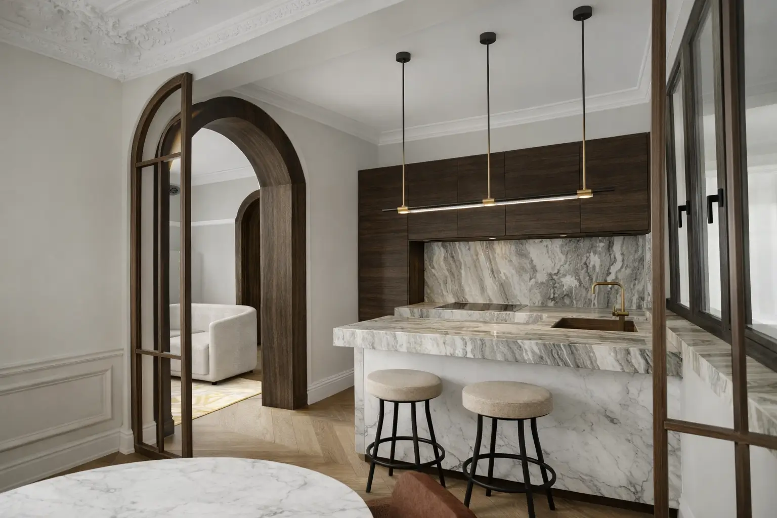 A residential kitchen