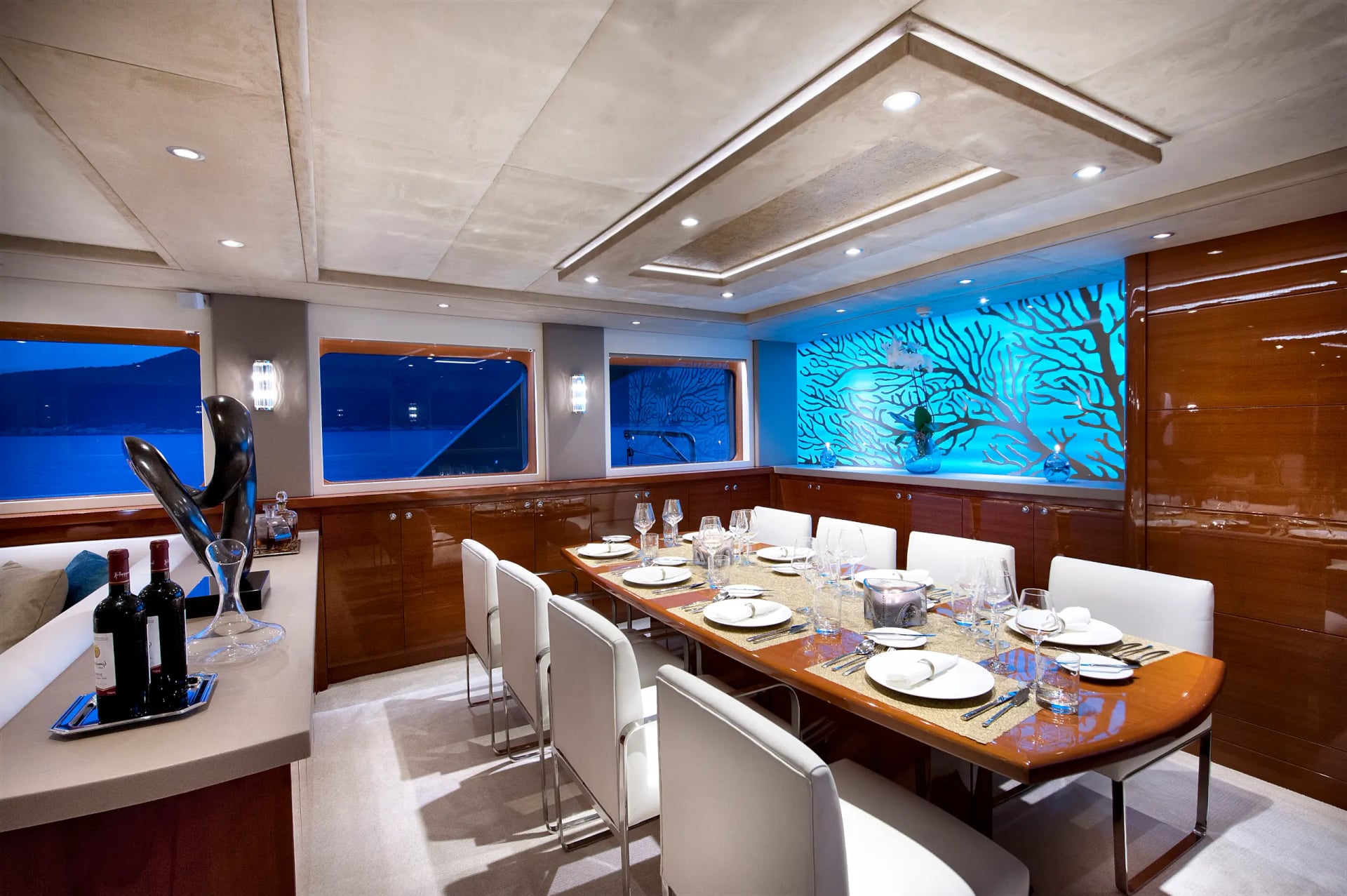 Kitchen at M/Y MERMAID