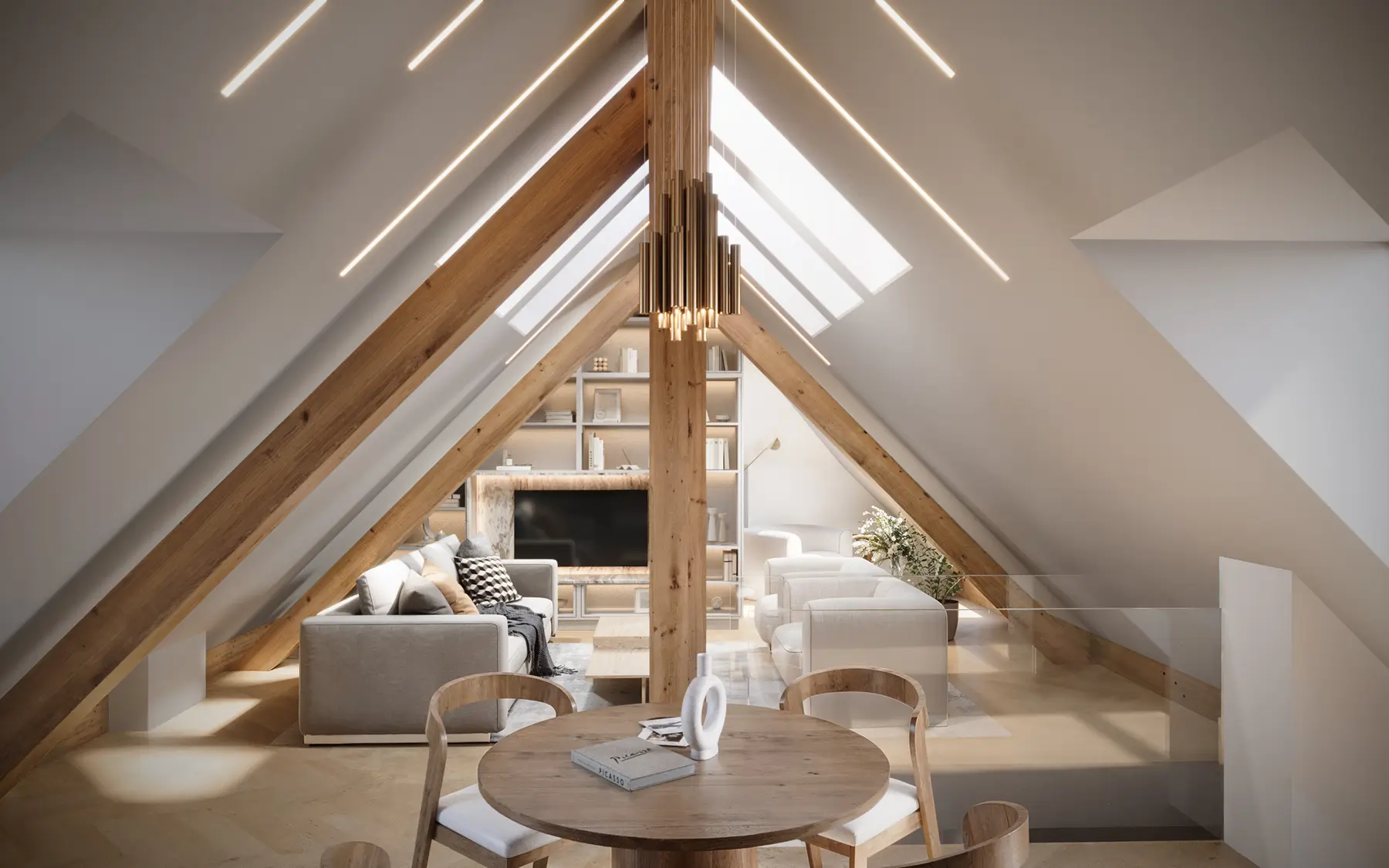 Living room at Villa Roche