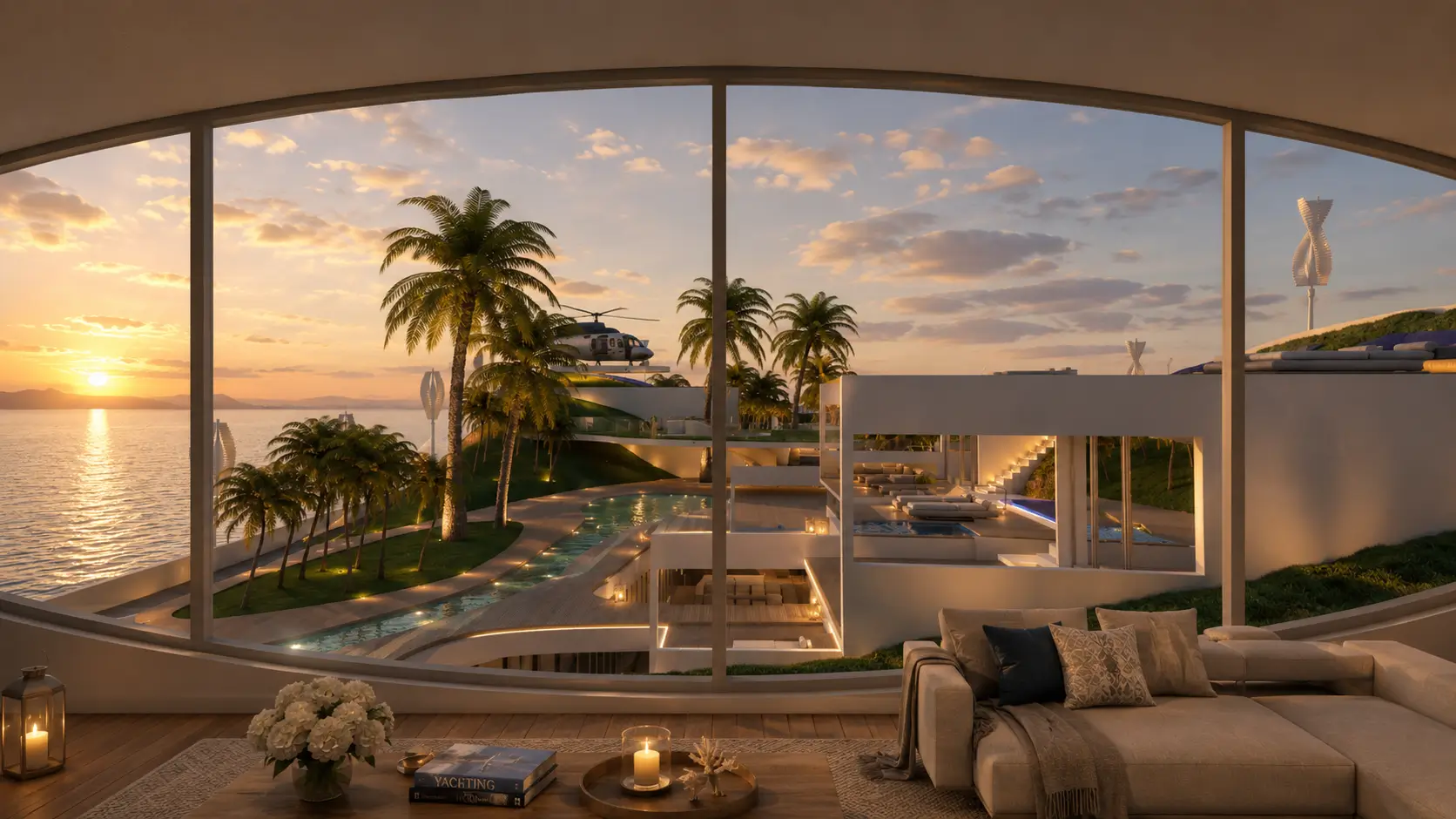 Wheelhouse living area aboard Island Emotion