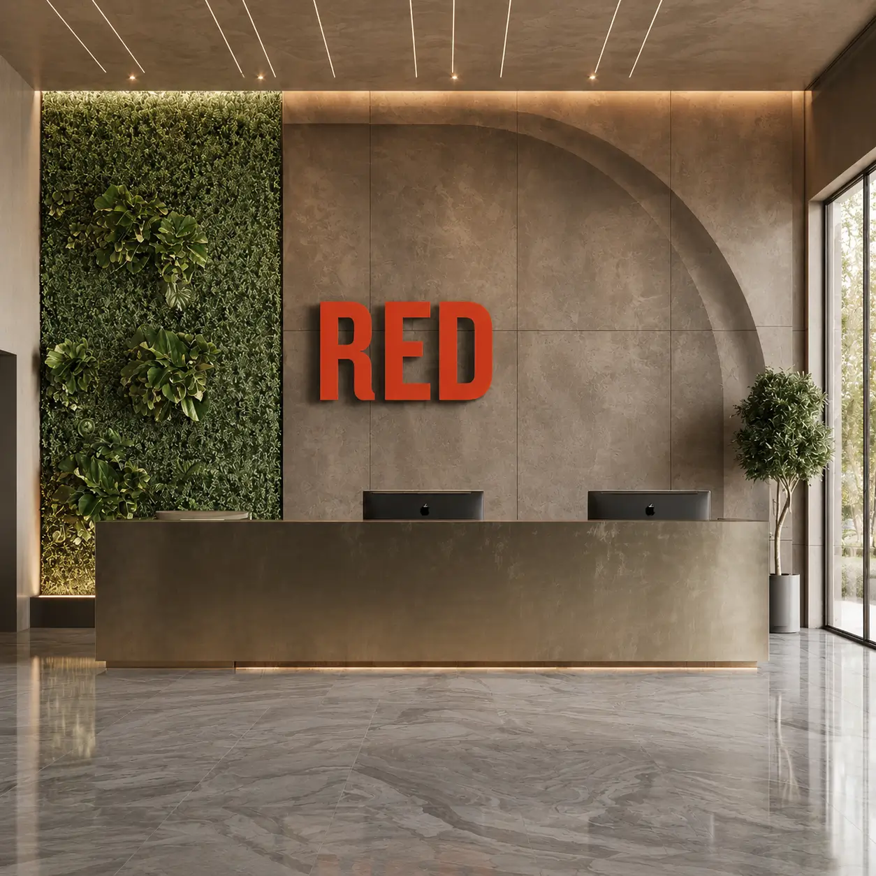 A reception space