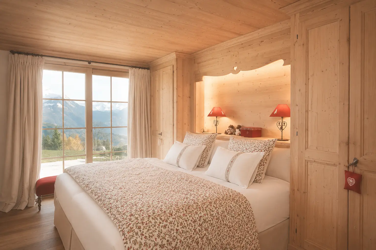 Private room at Chalet Cœur des Alpes